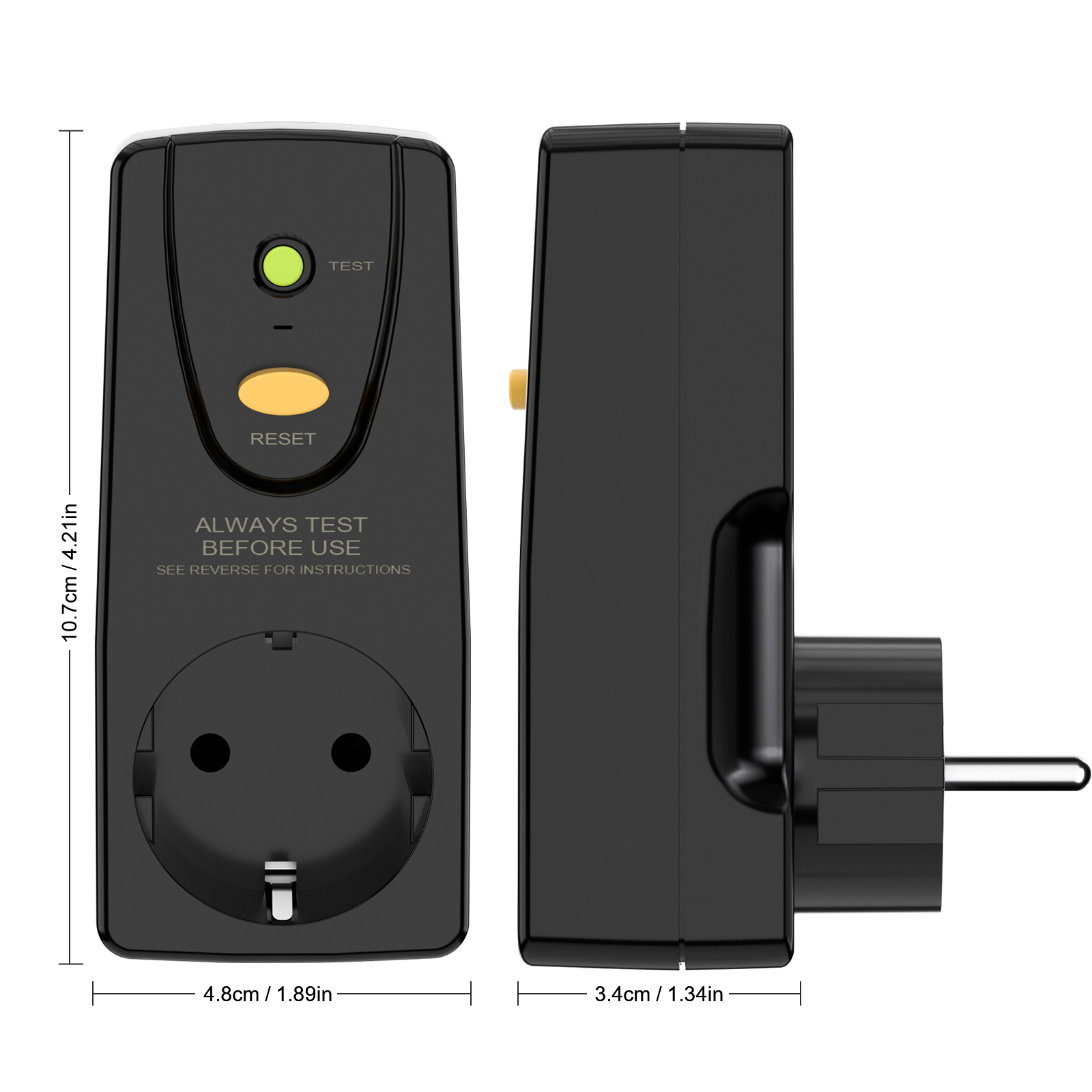 Outdoor Power Outlet - 16A Leakage Protection Plug EU Personal