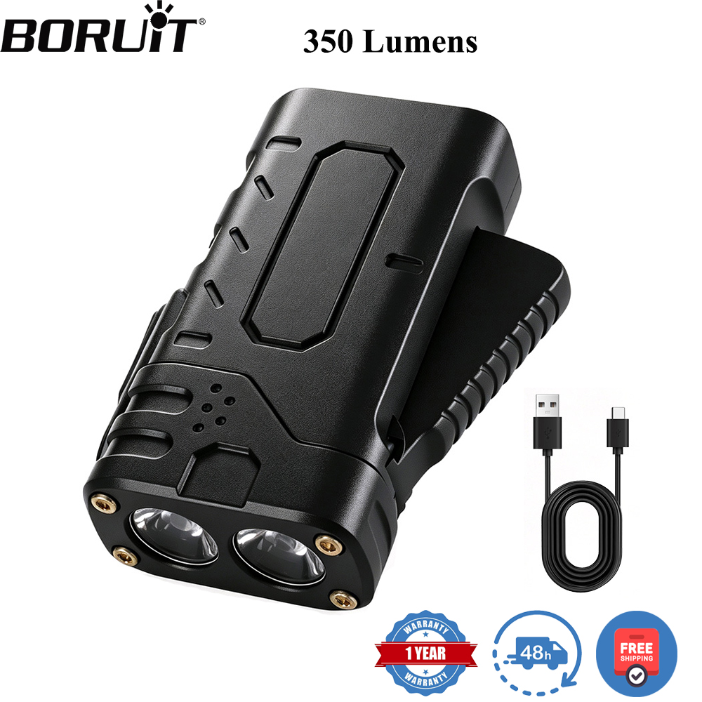 Outdoor Power Reno - BORUIiT Hand Crank EDC LED Flashlight