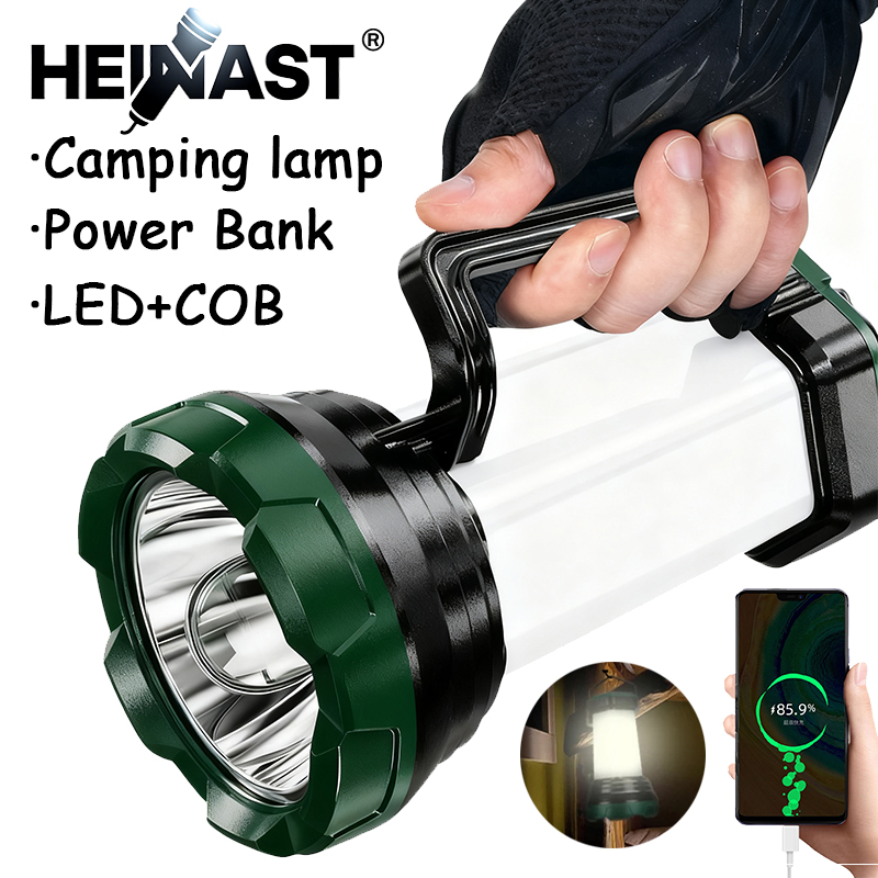 Portable Powerful LED Flashlig - đánh giá và giá Outdoor Powerbank