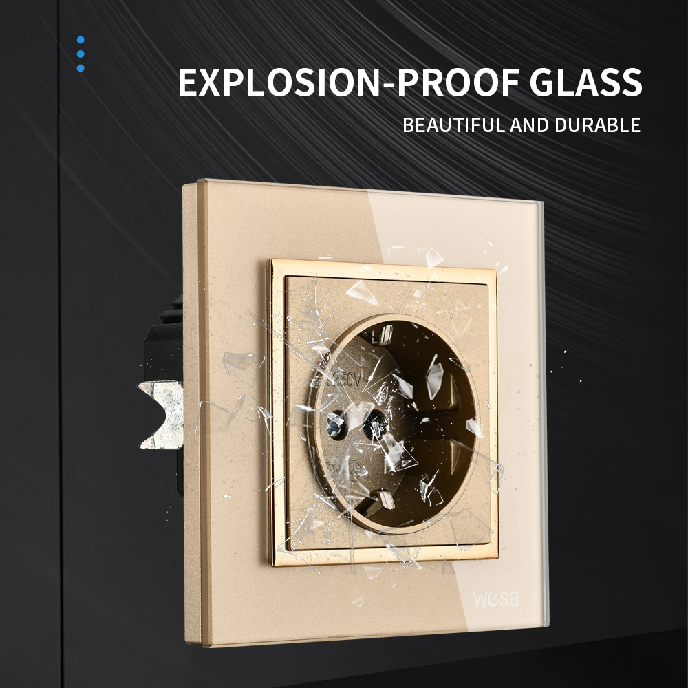 WESA Crystal Tempered Glass Pa - đánh giá và giá Outdoor Power Outlet