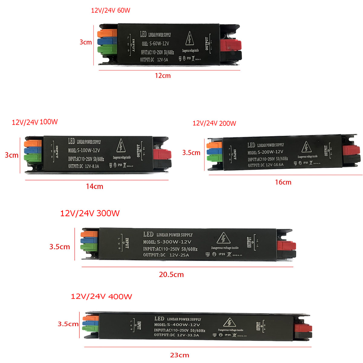 AC 110V 220V to DC 12V 24V LED - đánh giá và giá Outdoor Power Supply 12V