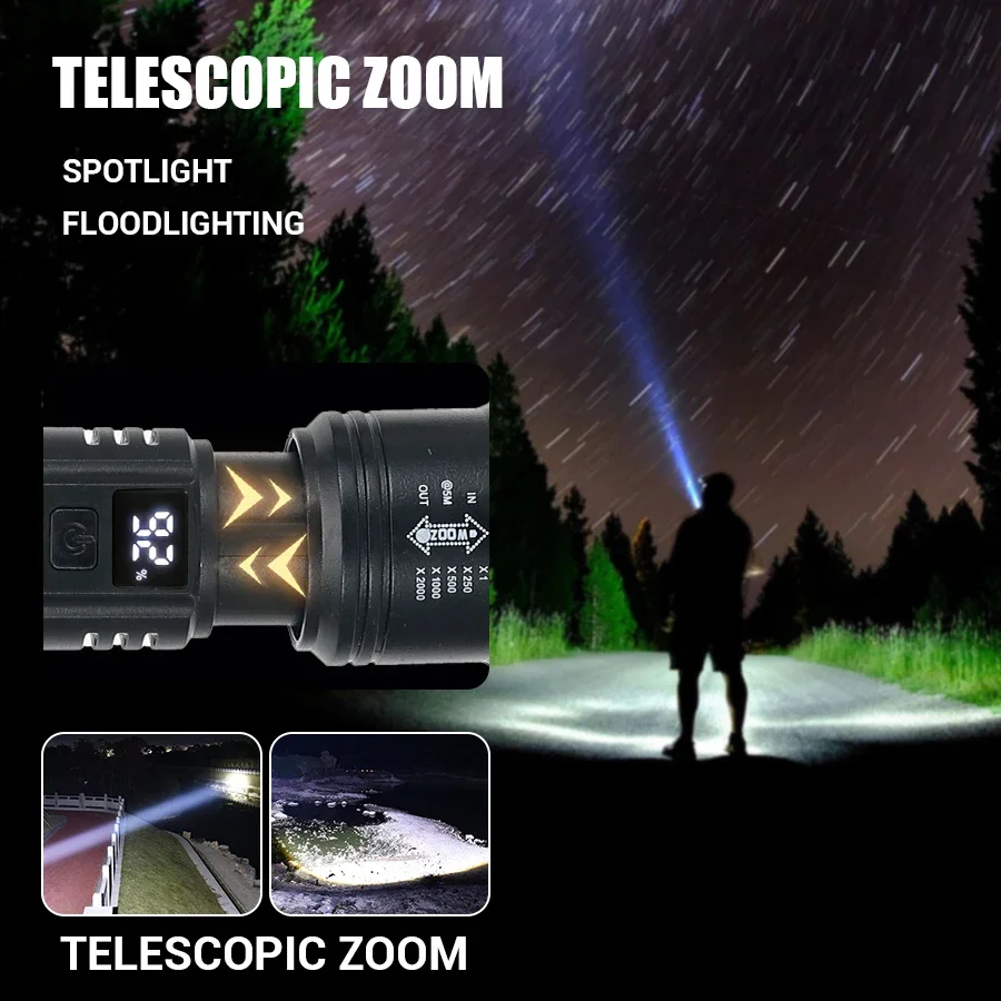 9900LM Powerful LED Flashlight - đánh giá và giá Outdoor Power Reno