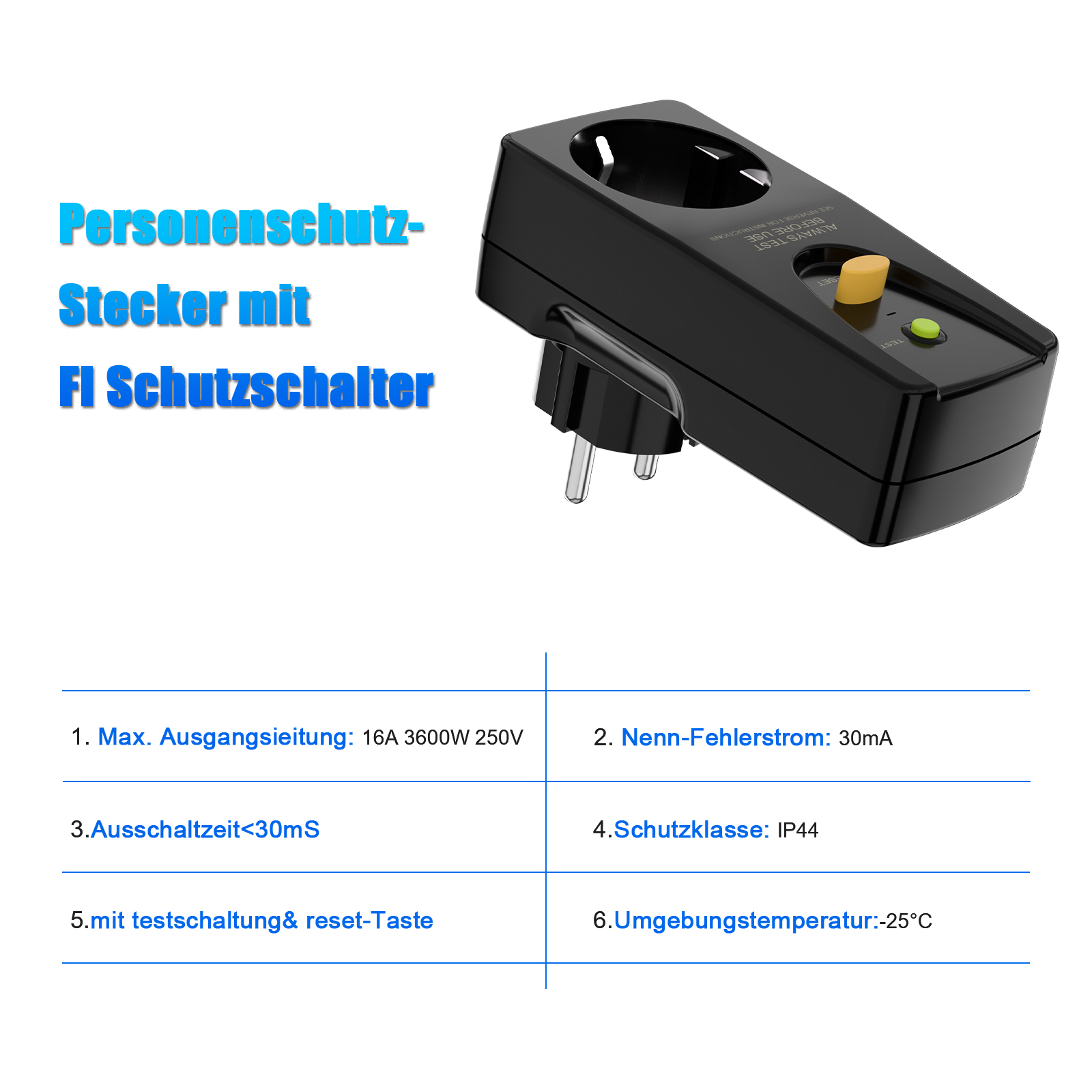 16A Leakage Protection Plug EU - đánh giá và giá Outdoor Power Outlet
