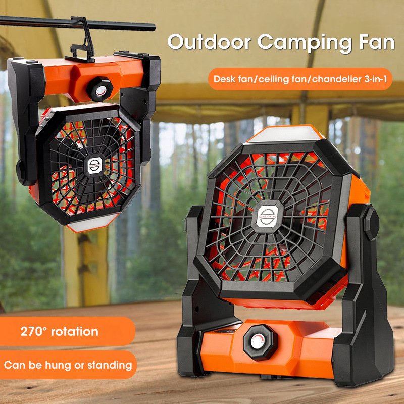 10000mAh Camping Fan with LED  - đánh giá và giá Outdoor Power Reno