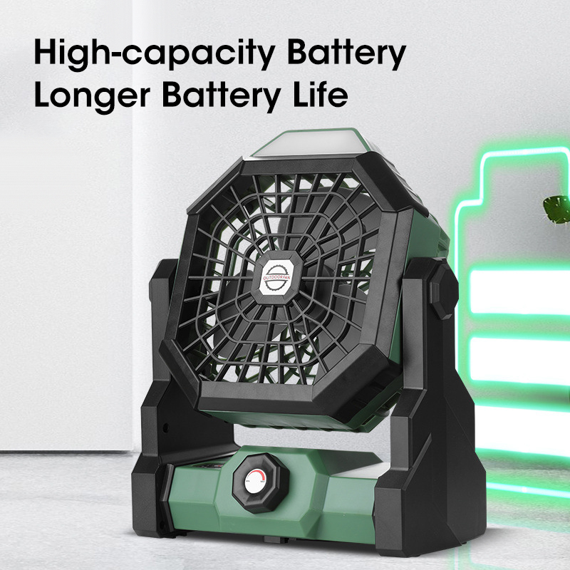 10000mAh Camping Fan with LED  - đánh giá và giá Outdoor Power Reno