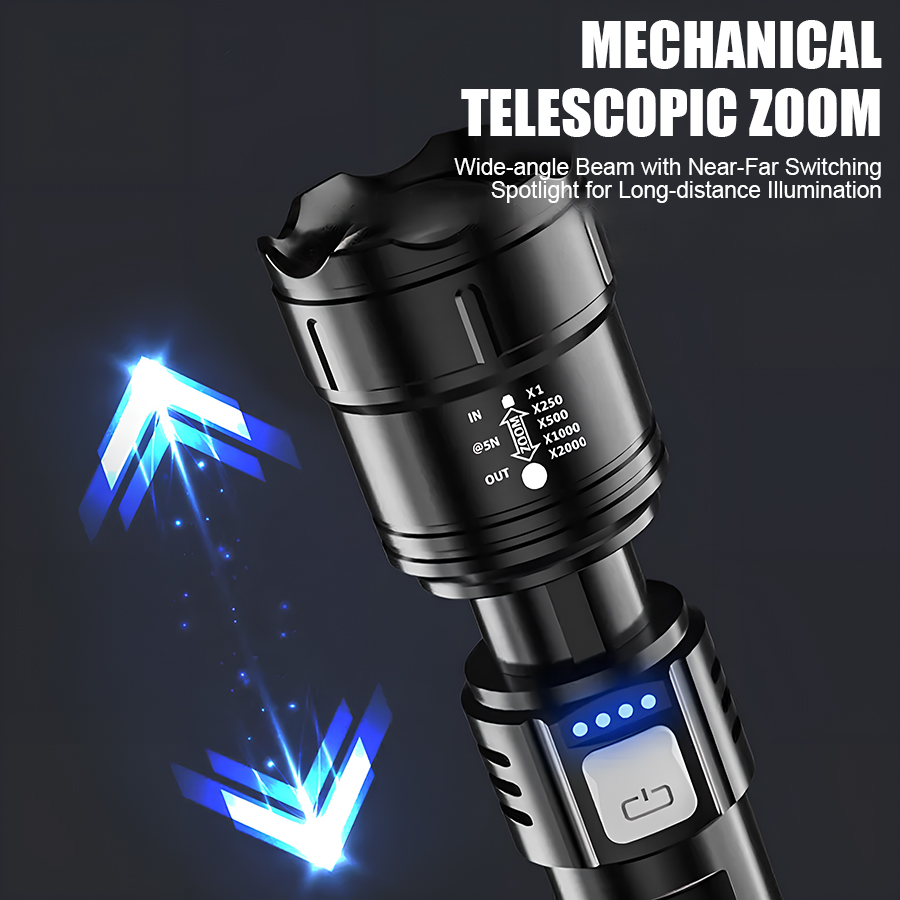 High Power P50 LED Flashlight  - đánh giá và giá Outdoor Power Reno
