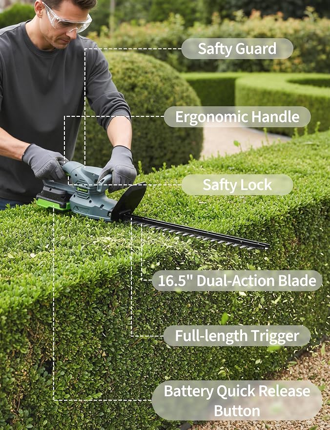 18-20V Cordless Hedge Trimmer  - đánh giá và giá Hedge Trimmer Cordless