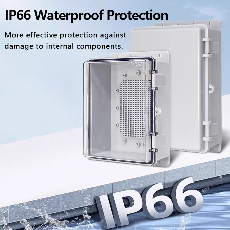 IP66 Waterproof Grey/Transpare - đánh giá và giá Outdoor Power Outlet Box