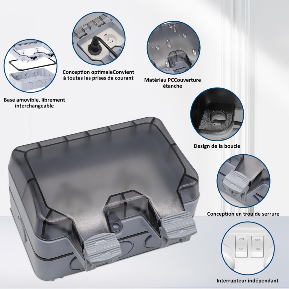 EIOMR France IP66 Weatherproof - đánh giá và giá Outdoor Power Outlet