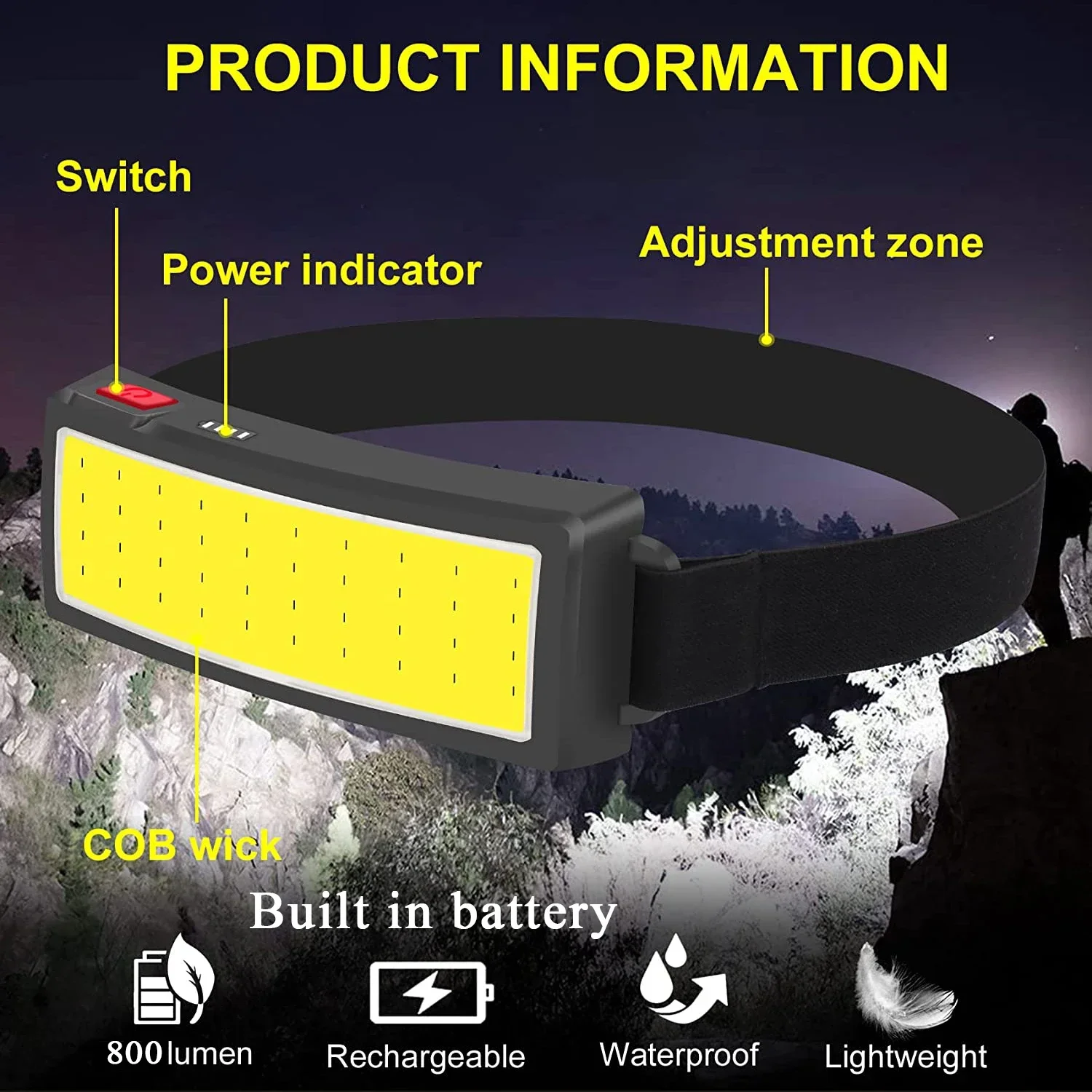 Powerful COB LED Headlamp Type - đánh giá và giá Outdoor Power Reno