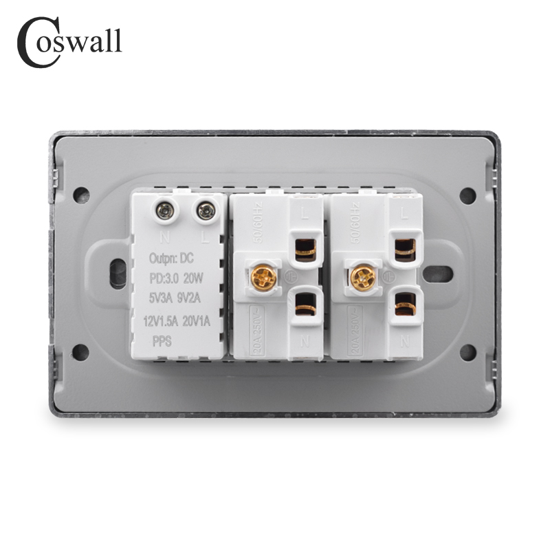 Coswall PC Brazil Standard 20A - đánh giá và giá Outdoor Power Outlet