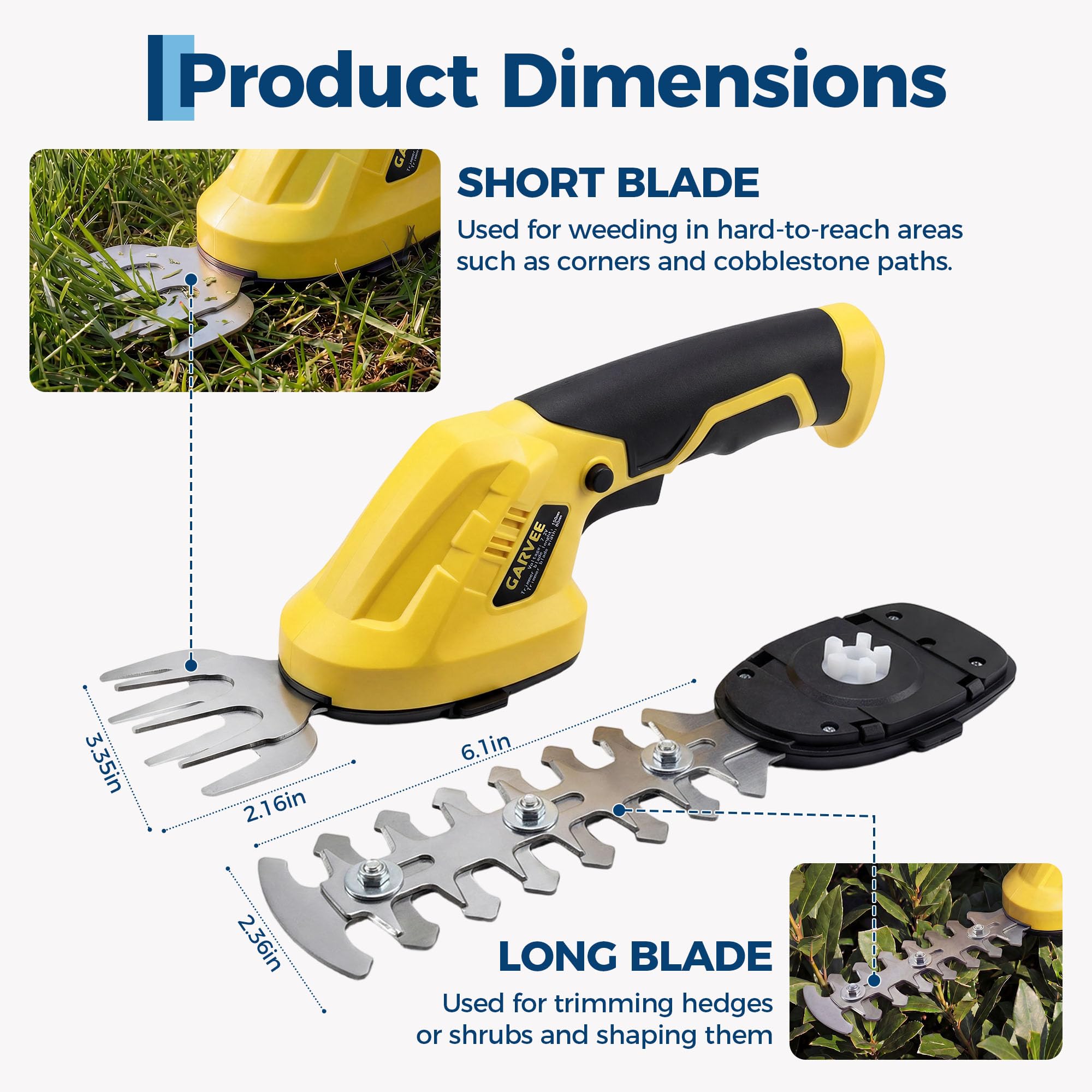 2-in-1 Cordless Grass Shear He - đánh giá và giá Hedge Trimmer Cordless