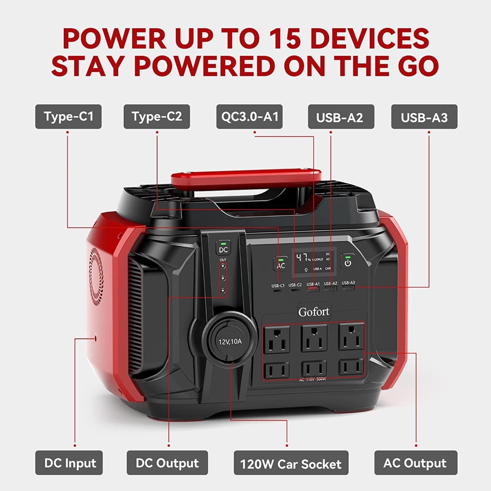 Portable Power Station 540Wh/5 - đánh giá và giá Outdoor Power Outlet
